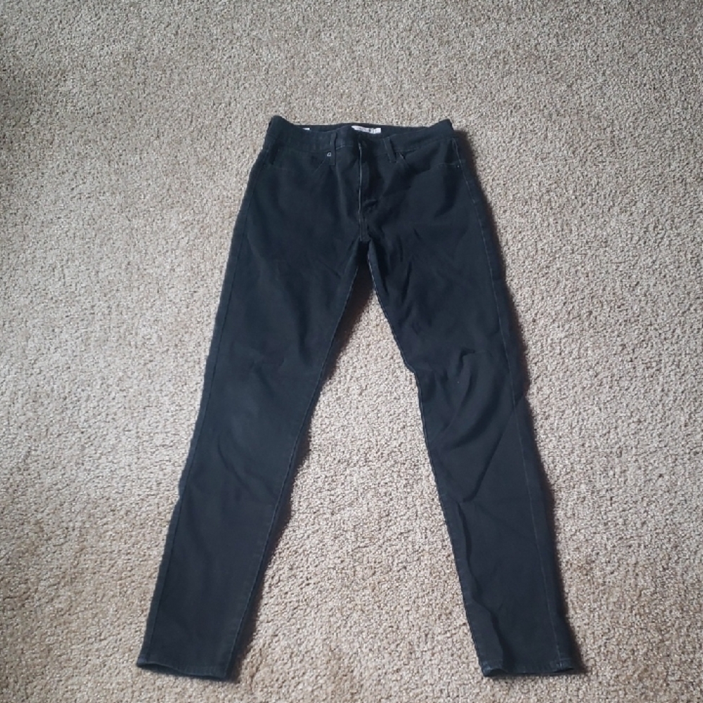 Levi's 27 721 Women's Black High Rise Skinny Jeans Denim